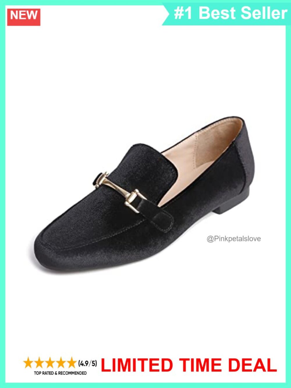 Women's Fashion Trim Deco Loafer Flats Slip-On Shoes